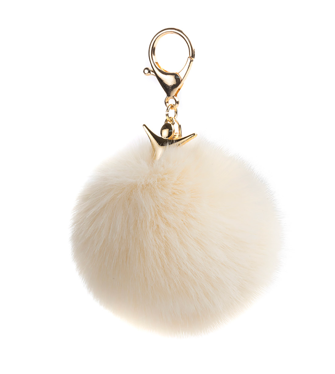 Nice llavero Pompon Beige (Pre-orden)