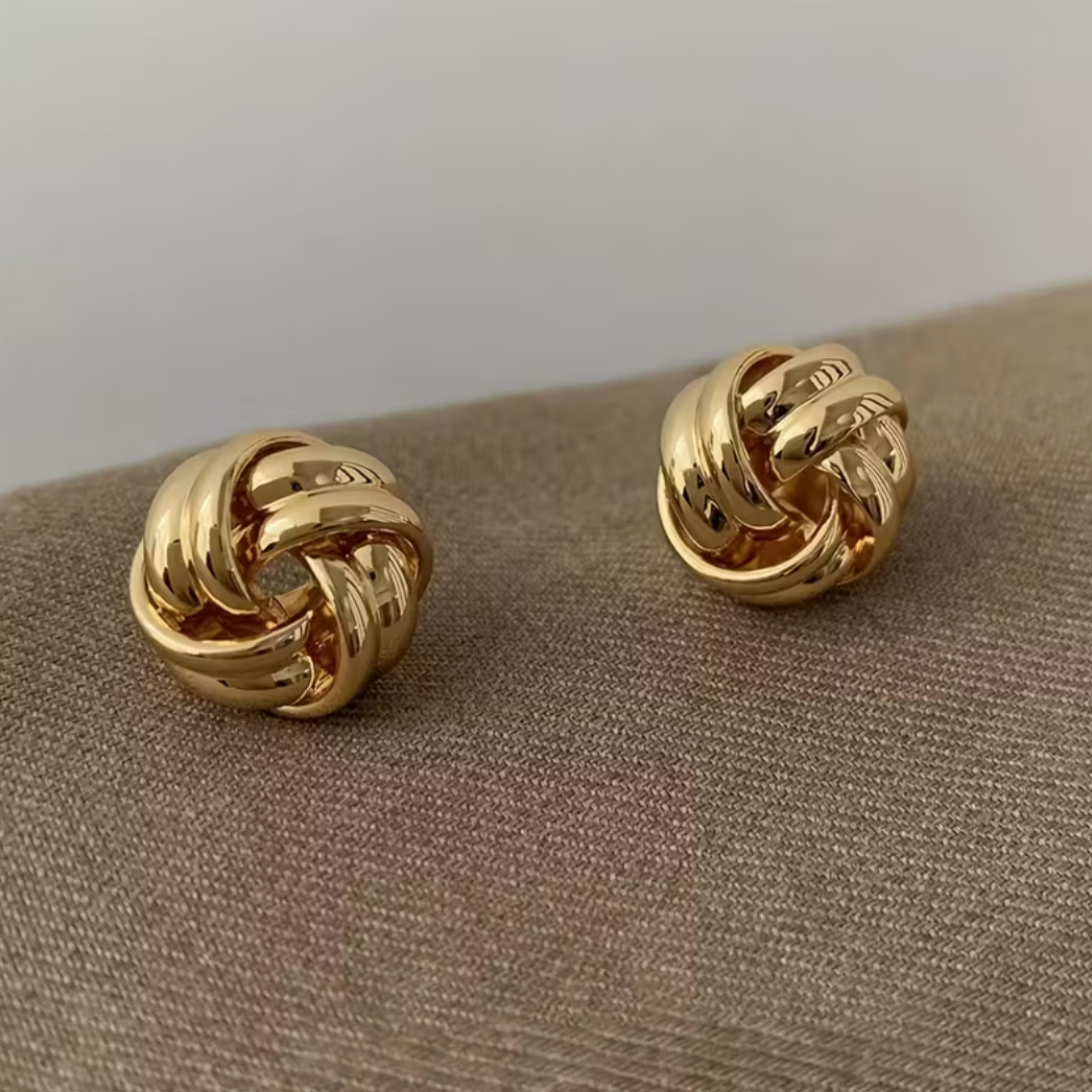 Aretes Ola Minimalista Acero Inoxidable (Pre-orden)