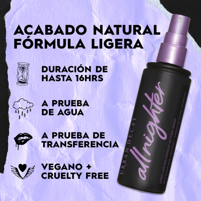 Urban Decay All Nighter Original Setting Spray Fijador de maquillje