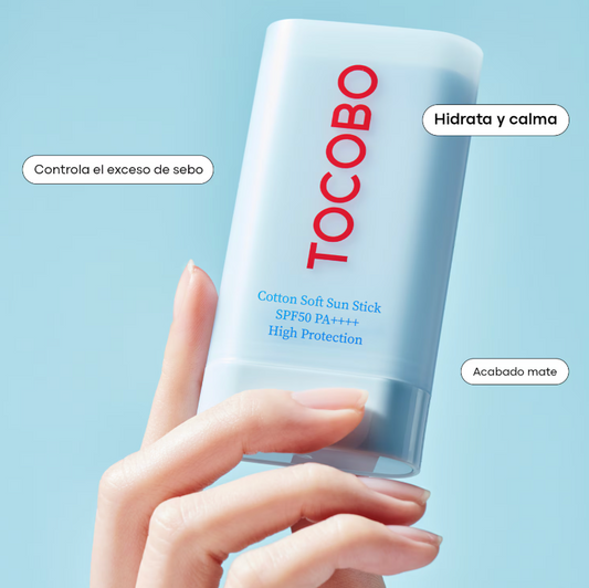 Tocobo Cotton Soft Sun Stick Protector solar en barra
