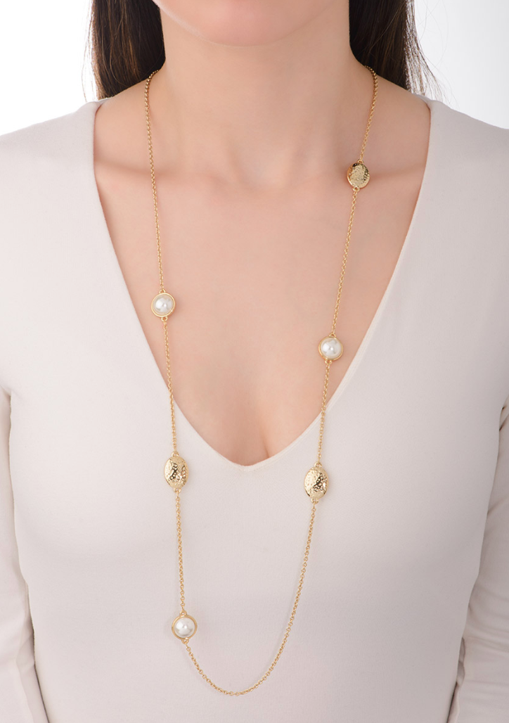 Collar Largo Perlas (Pre-orden)