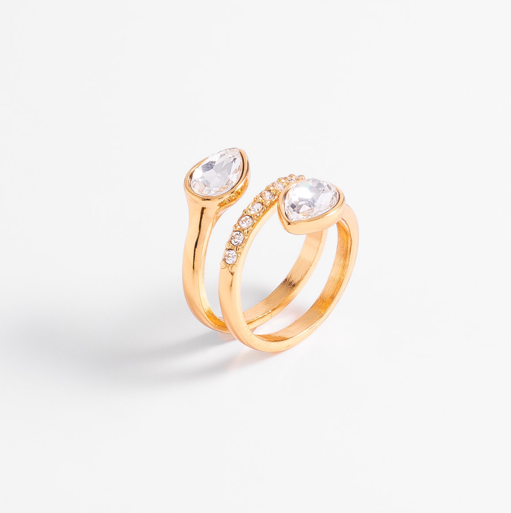 Anillo Espiral Piedras (Pre-orden)