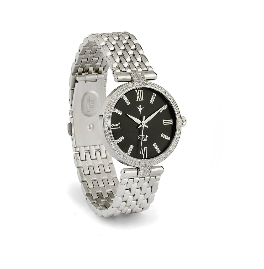 Reloj Platino y Negro (Pre-orden)