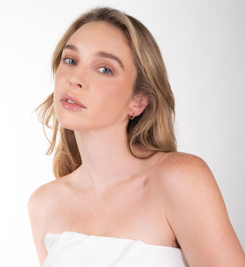 Nice Aretes Coquetas Piedras (Pre-orden)