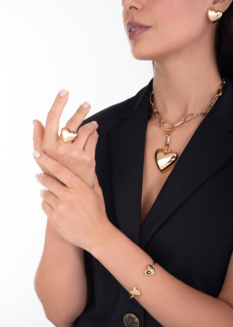 Nice Anillo Corazon Contemporaneo (Pre-orden)