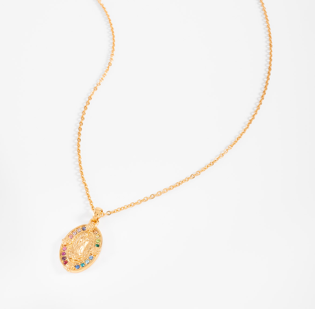 Nice Collar Virgen Guadalupe colores (Pre-orden)