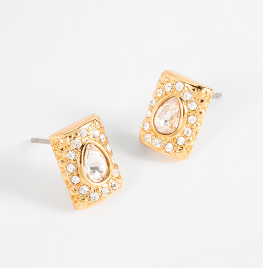 Nice Aretes Eslabon Piedra (Pre-orden)