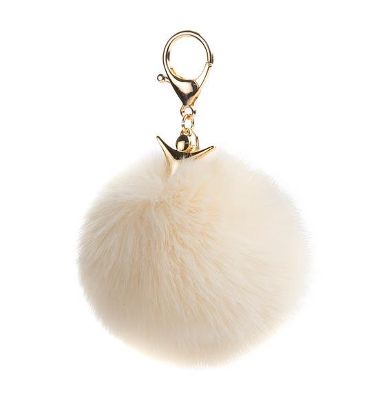 Nice llavero Pompon Beige (Pre-orden)