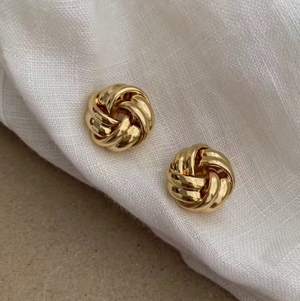 Aretes Ola Minimalista Acero Inoxidable (Pre-orden)