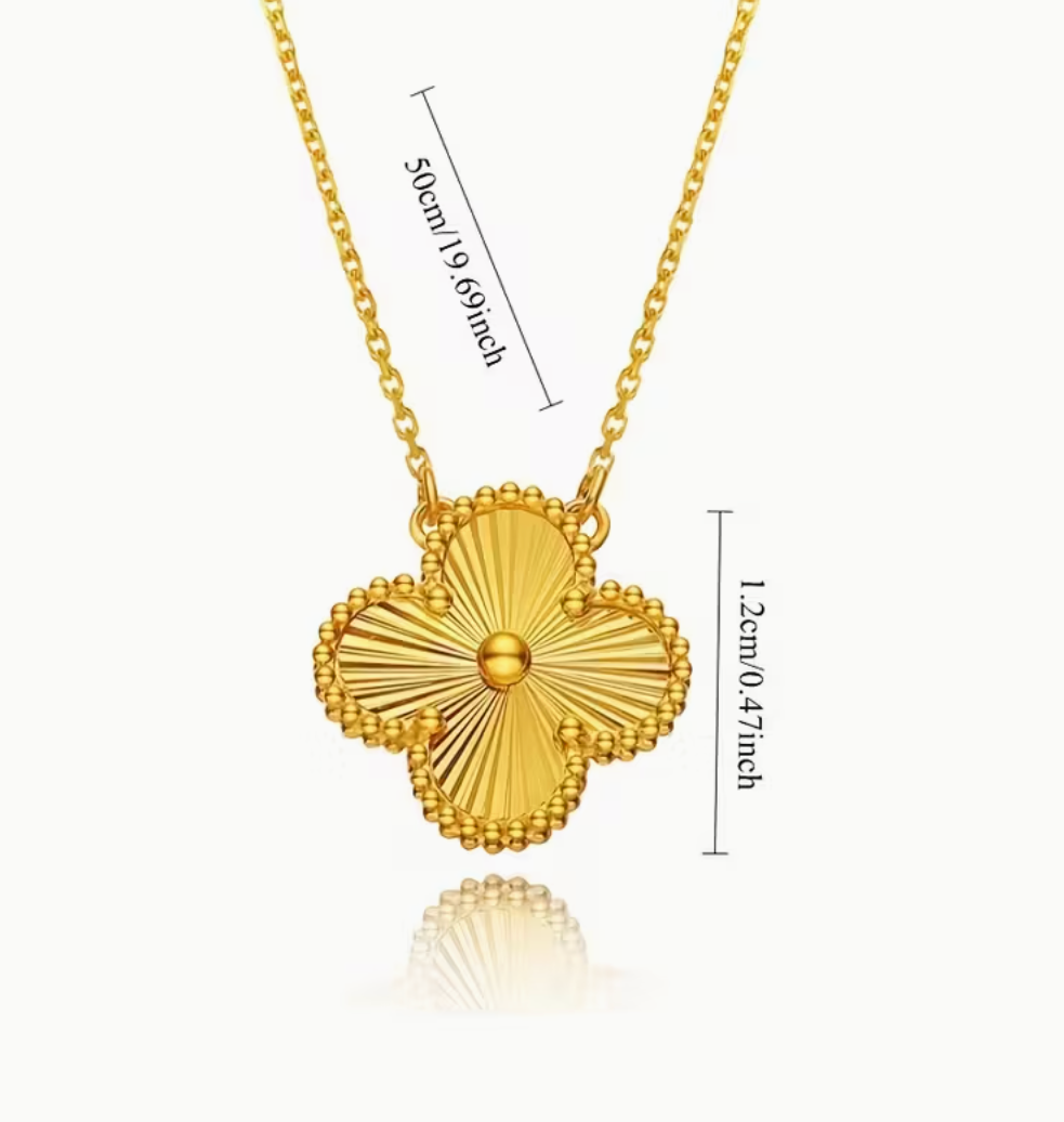 Collar Trebol Acero Inoxidable (Pre-orden)