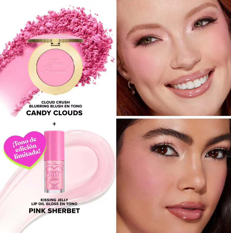 Too Faced Set Dream a little dream labios y mejillas (Pre-orden)