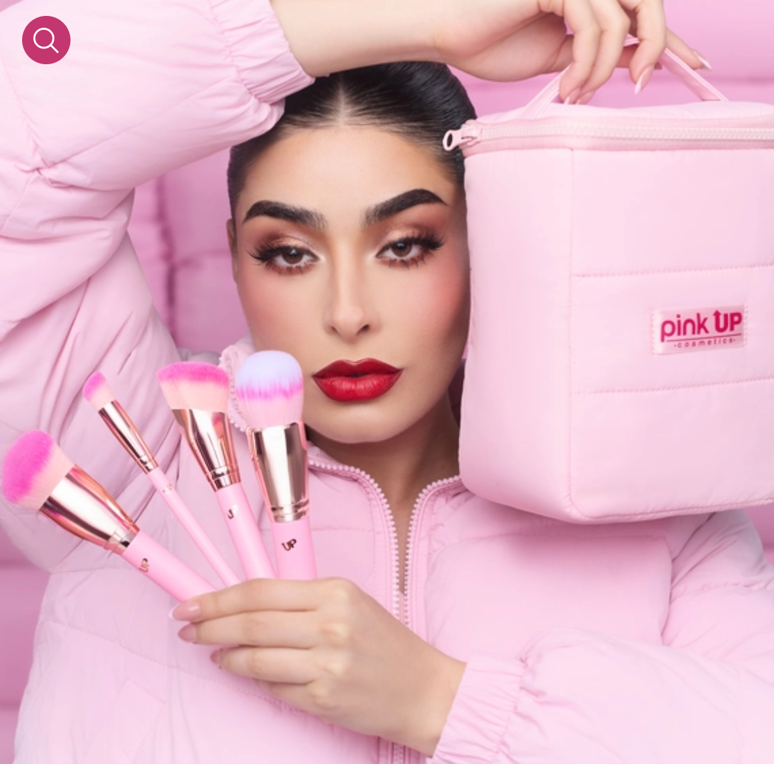 Pink Up Pink Puffer Brushes Set (Pre-orden)