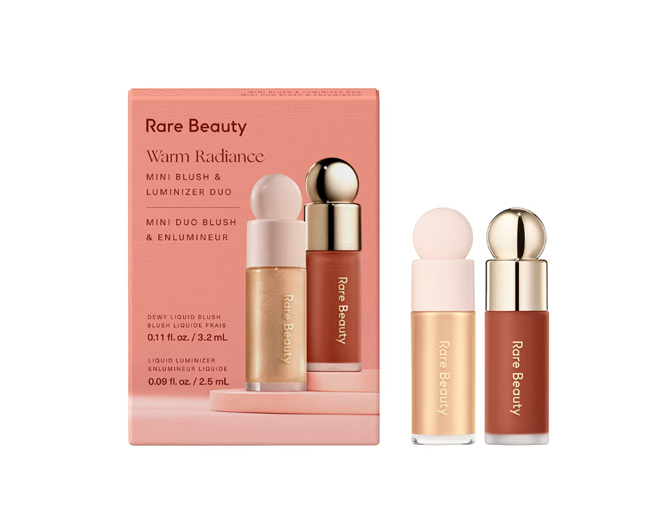 RARE BEAUTY kit warm radiance duo (set de iluminador y rubor) (Pre-order)